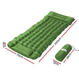 Weisshorn Self Inflating Mattress Camping Sleeping Mat Air Bed Pad Single Pillow - Front View