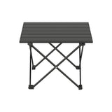 Weisshorn Folding Camping Table 40CM Roll Up Outdoor Picnic BBQ Aluminium Desk - Side View