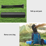 Weisshorn Folding Camping Table 40CM Roll Up Outdoor Picnic BBQ Aluminium Desk - Rear View