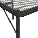 Weisshorn Folding Camping Table 90CM Portable Outdoor Picnic BBQ Aluminium Desk - Side View