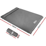 Weisshorn Double Self-Inflating Camping Mattress - Grey - Front View