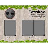 Weisshorn Double Self-Inflating Camping Mattress - Grey