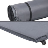 Weisshorn Double Self-Inflating Camping Mattress - Grey - Close-Up Angle
