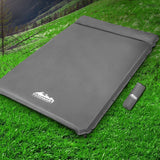 Weisshorn Double Self-Inflating Camping Mattress - Grey - Low Angle