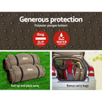 Weisshorn Self Inflating Mattress Camping Sleeping Mat Air Bed Double Set Coffee, image 6