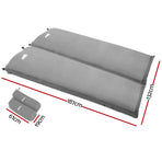 Weisshorn Self Inflating Mattress Camping Sleeping Mat Air Bed Double Set Grey, image 2