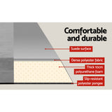 Weisshorn Self Inflating Mattress Camping Sleeping Mat Air Bed Double Set Grey - Top-Down View