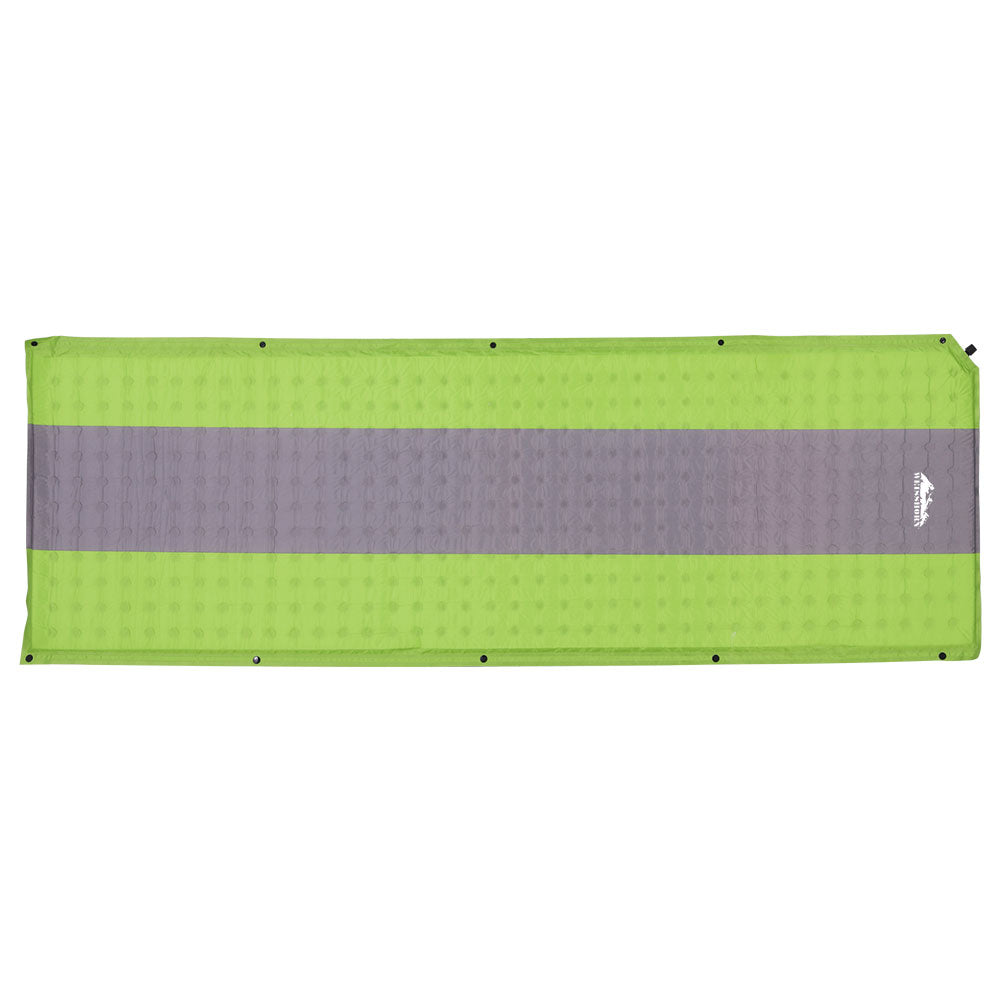 Weisshorn Green Self-Inflating Camping Sleeping Mat - Single Air Bed Pad