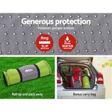 Weisshorn Green Self-Inflating Camping Sleeping Mat - Single Air Bed Pad - Rear View
