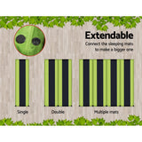 Weisshorn Self Inflating Mattress Camping Sleeping Mat Air Bed Pad Double Green - Side View