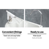 Weisshorn Camping Basin Portable Hand Wash Sink Stand 43L Capacity - Side View