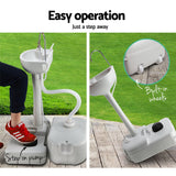 Weisshorn Camping Basin Portable Hand Wash Sink Stand 43L Capacity - Top-Down View