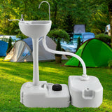 Weisshorn Camping Basin Portable Hand Wash Sink Stand 43L Capacity - Close-Up Angle