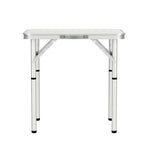 Weisshorn Folding Camping Table 60CM Adjustable Portable Outdoor Picnic Desk, Adjustable