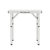 Weisshorn Folding Camping Table 60CM Adjustable Portable Outdoor Picnic Desk - Side View