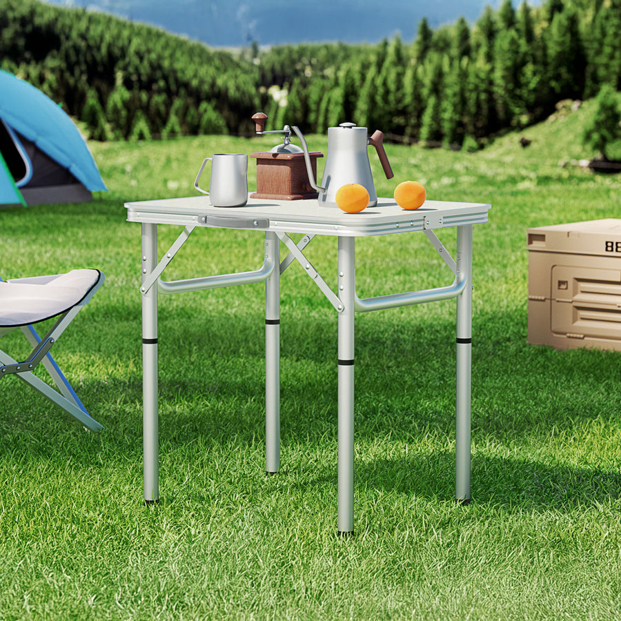 Weisshorn Folding Camping Table 60CM Adjustable Portable Outdoor Picnic Desk, image 9