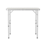Weisshorn Folding Camping Table 90CM Adjustable Portable Outdoor Picnic Desk - Side View