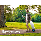 Weisshorn 40L Portable Wheel Water Tank Camping Caravan Storage Grey - Top-Down View