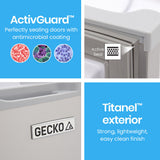 GECKO 70L Portable Bar Fridge and Freezer 12V/24V for Camping, Caravans, Silver - Extra Image