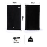 GECKO 95L Portable Upright Fridge, 12V/24V for Motorhome, Caravan, Black - Extra Image