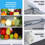 GECKO 95L Portable Upright Fridge and Freezer, 12V/24V for Camping, Caravans, Silver - Extra Image