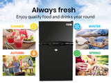 GECKO 95L Portable Upright Fridge, 12V/24V for Motorhome, Caravan, Black