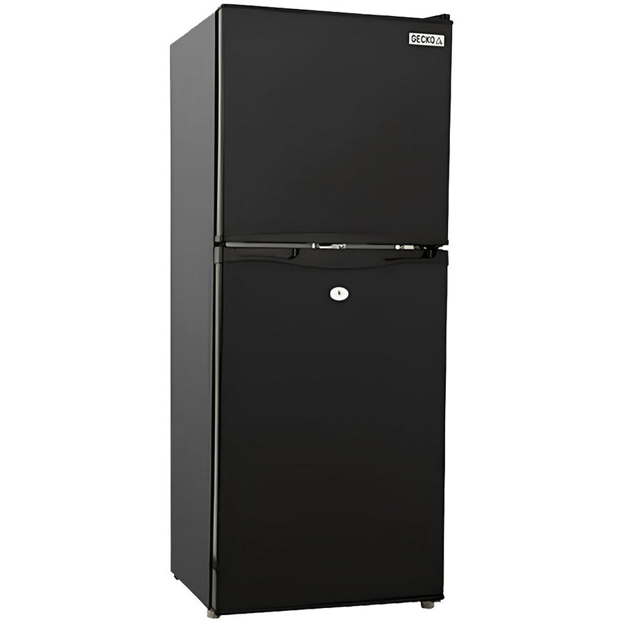 GECKO 125L Portable Upright Fridge, 12V/24V for Motorhome, Caravan, Black