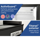 GECKO 125L Portable Upright Fridge, 12V/24V for Motorhome, Caravan, Black - Extra Image