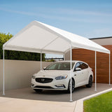 Instahut Carports 3x6m Carport Kits Steel Shelter Gazebo Canopy Garage Portable Garden Shed - Close-Up Angle