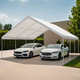 Instahut Carports 6x6m Carport Kits Steel Shelter Gazebo Canopy Garage Portable Garden Shed - Close-Up Angle