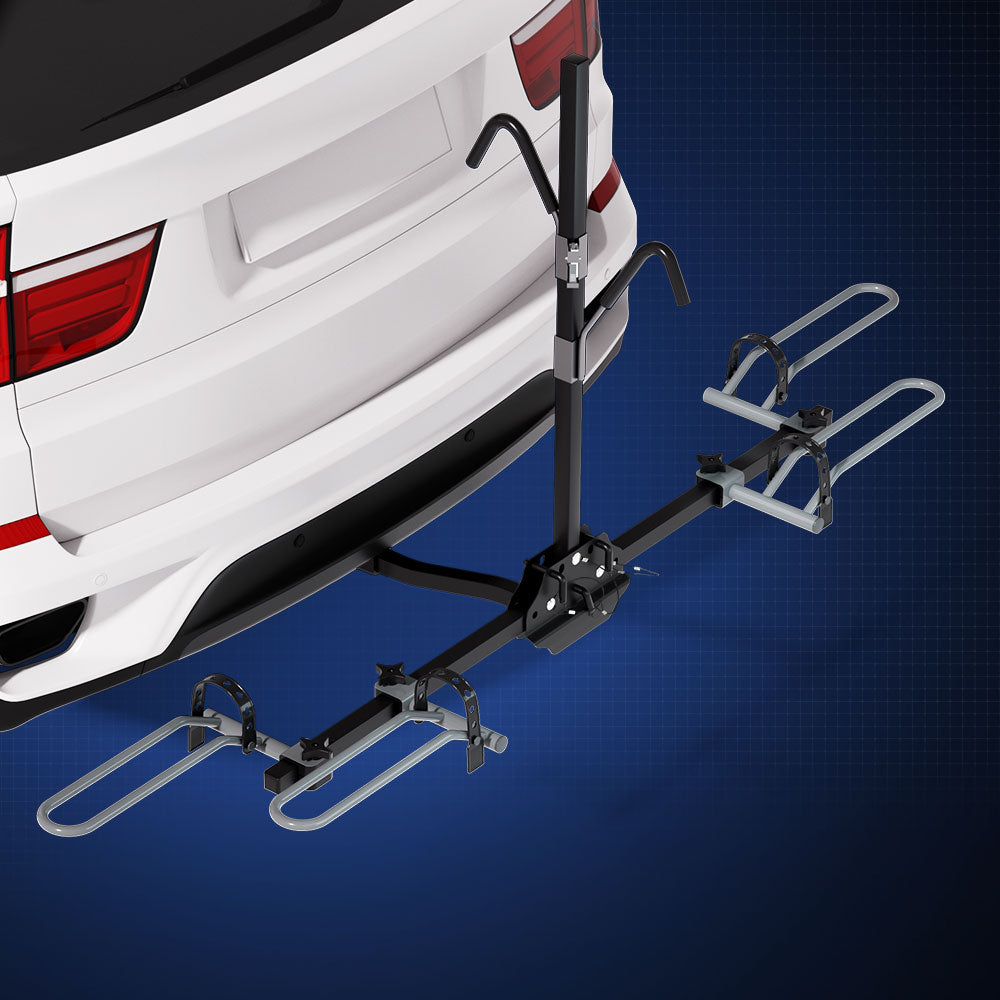 Giantz 2 Bicycle Bike Carrier Rack Car 2 Hitch Mount Platform Foldable Black,Giantz 2 Bicycle Bike Carrier Rack Car 2 Hitch Mount Platform Foldable Black