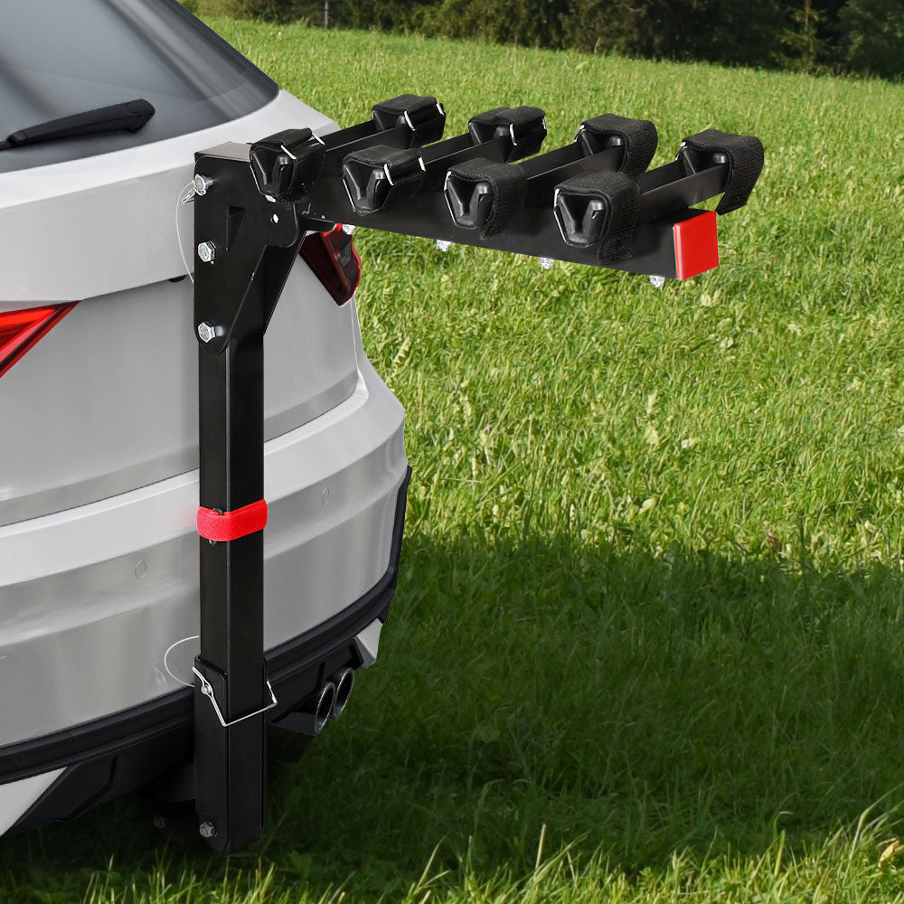 Giantz 4 Bicycle Bike Carrier Rack Car 2 Hitch Mount Foldable Black,Giantz 4 Bicycle Bike Carrier Rack Car 2 Hitch Mount Foldable Black
