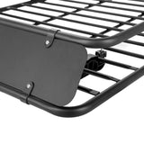 Giantz Universal Car Roof Rack Basket Luggage Vehicle Cargo Carrier 160cm Black - Side View