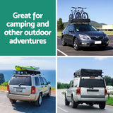 Giantz Universal Car Roof Rack Basket Luggage Vehicle Cargo Carrier 160cm Black - 45-Degree Angle