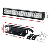 Giantz 20 Inch LED Offroad Light Bar - Waterproof Flood & Spot Driving Lamp for Trucks - Front View