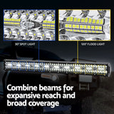 Giantz 28-Inch LED Offroad Spot and Flood Light Bar for Trucks and SUVs - Top-Down View