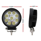 Giantz 4.5-Inch LED Flood and Spot Driving Lights for Cars, Trucks, and SUVs - 12V/24V Waterproof Upgrade - Front View