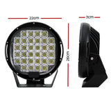 Giantz 9-Inch Dual LED Driving Lights - High-Performance Flood & Spot Lights for Cars, Trucks, & SUVs (12V/24V)