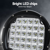 Giantz 9-Inch Dual LED Driving Lights - High-Performance Flood & Spot Lights for Cars, Trucks, & SUVs (12V/24V) - Top-Down View