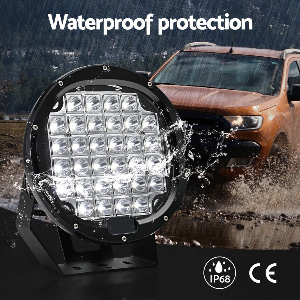 Giantz 9-Inch Dual LED Driving Lights - High-Performance Flood & Spot Lights for Cars, Trucks, & SUVs (12V/24V)
