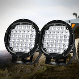 Giantz 9-Inch Dual LED Driving Lights - High-Performance Flood & Spot Lights for Cars, Trucks, & SUVs (12V/24V) - Close-Up Angle