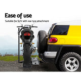 Giantz Motorcycle Motorbike Carrier Rack Ramp 2Towbar Adjustable Height Black,Giantz Motorcycle Moto