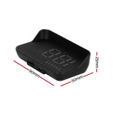 Giantz Universal Car Digital GPS Speedometer OBDHeads Up Display Overspeed Warning Alarm - Front View