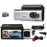 Manan 4K Car Dash Camera Front and Rear Wifi GPS 3 Lens - Low Angle