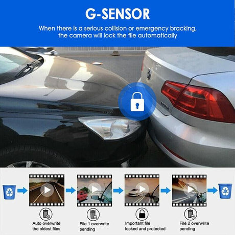 1080P Hd Dual Lens Night Vision Driving Recorder - 3.16 Inch-1915198023563087877