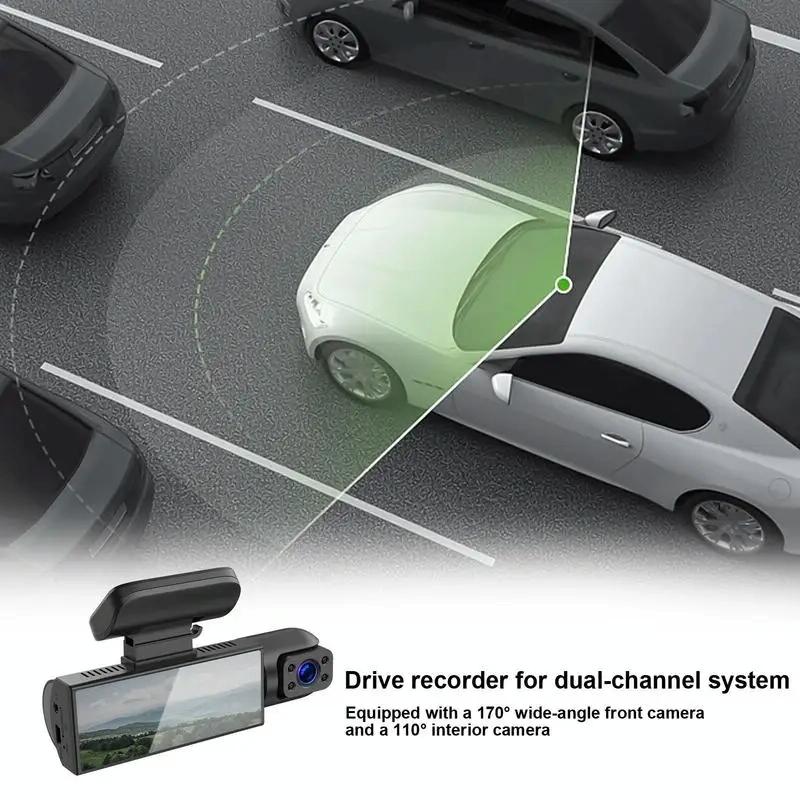 1080P Hd Dual Lens Night Vision Driving Recorder - 3.16 Inch-1915198023563087880