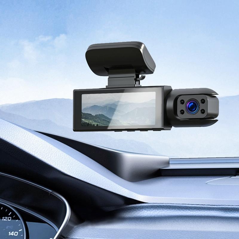 1080P Hd Dual Lens Night Vision Driving Recorder - 3.16 Inch-1915198023563087881