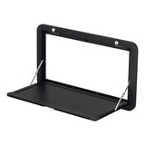 Weisshorn Portable Folding Caravan Table - 800mm x 450mm with Locking Mechanism - Black