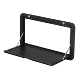 Weisshorn Portable Folding Caravan Table - 800mm x 450mm with Locking Mechanism - Black