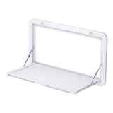 Weisshorn Folding Caravan Table with Lockable Child-Safe Design - 800 x 450mm, White